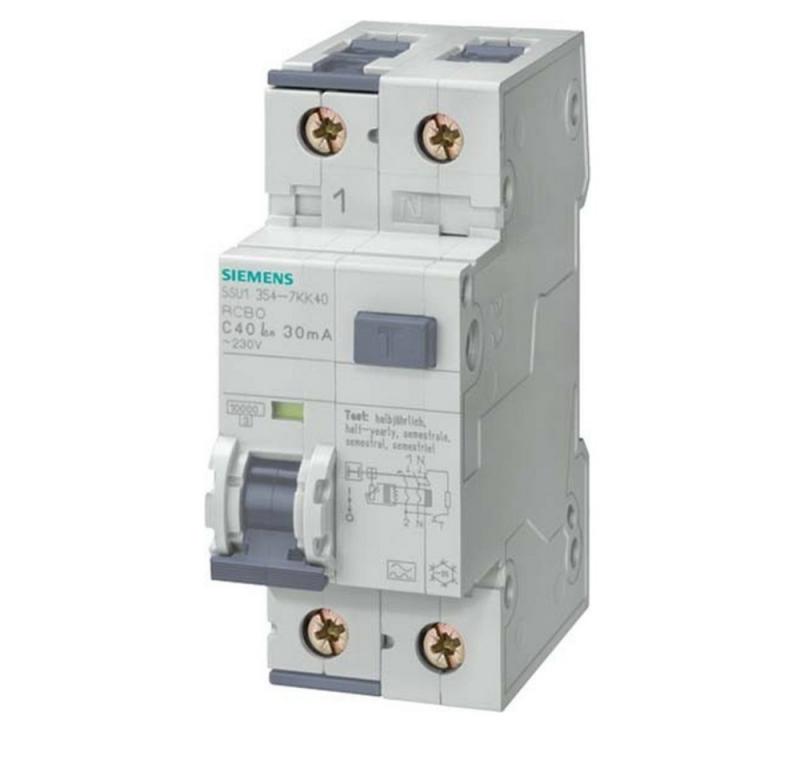 Siemens SENTRON FI/LS-Schalter 5SU1354-6KK16 1P+N Typ A B16A 30mA 230V 10kA