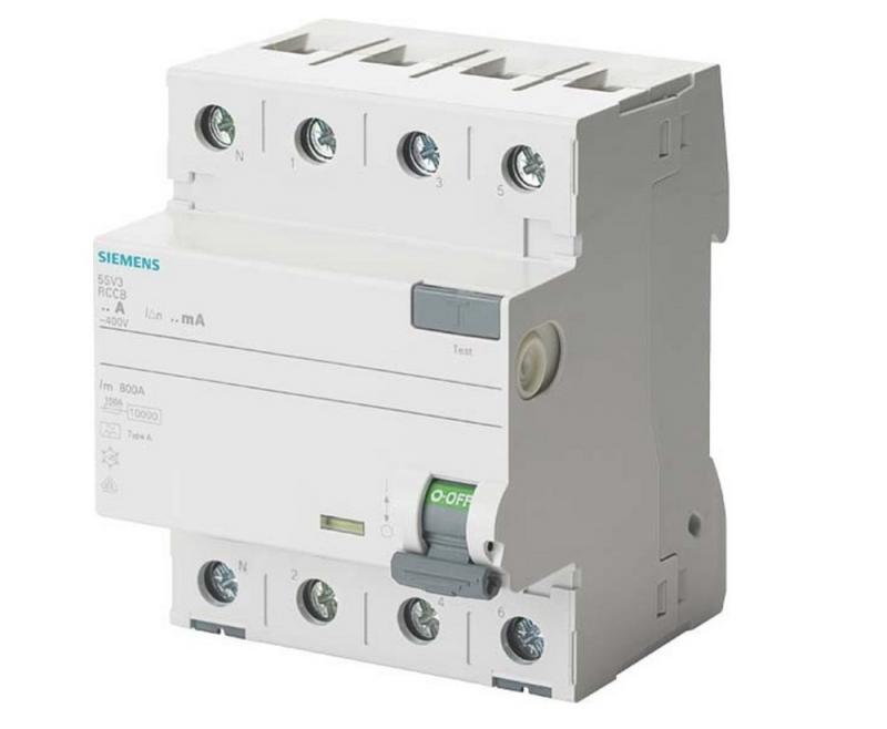 Siemens SENTRON FI-Schutzschalter 5SV3342-6KL 4-polig Typ A 25A 30mA 400V N-links