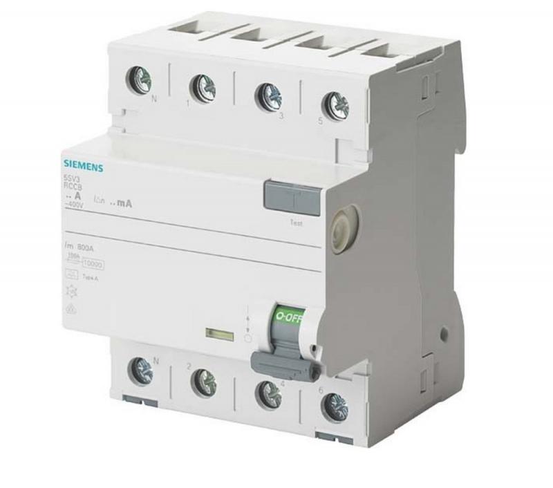 Siemens SENTRON FI-Schutzschalter 5SV3344-6KL 4-polig Typ A 40A 30mA 400V N-links