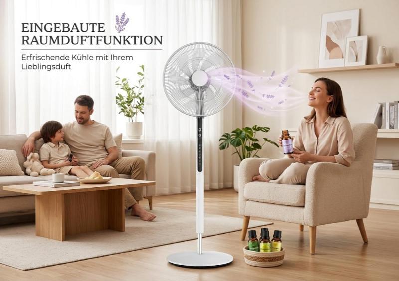 Fakir 6970009 Standventilator VC 80 DC weiß