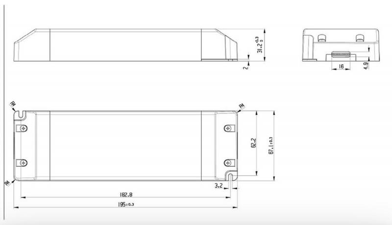 Radium LED Strip DRIVER 200W DC 24V, 8330mA, Konstantspannung, nicht dimmbar, IP20, Art.-Nr. OTNA4375