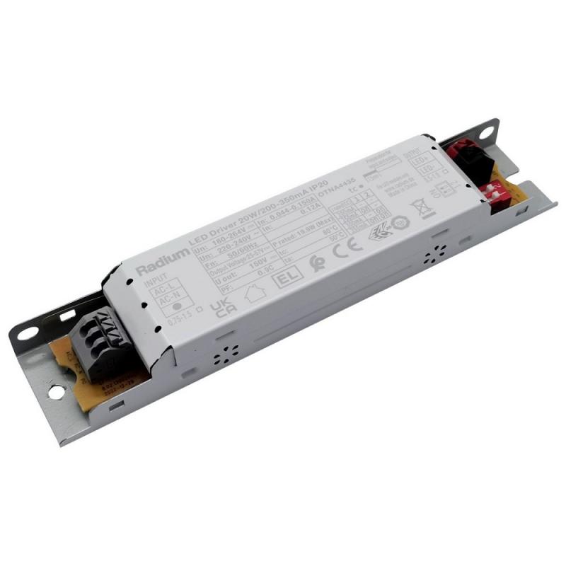 Radium DRIVER DC 20W 200–350mA IP20 Konstantstrom-LED-Treiber für T5 NEO – OTNA4435