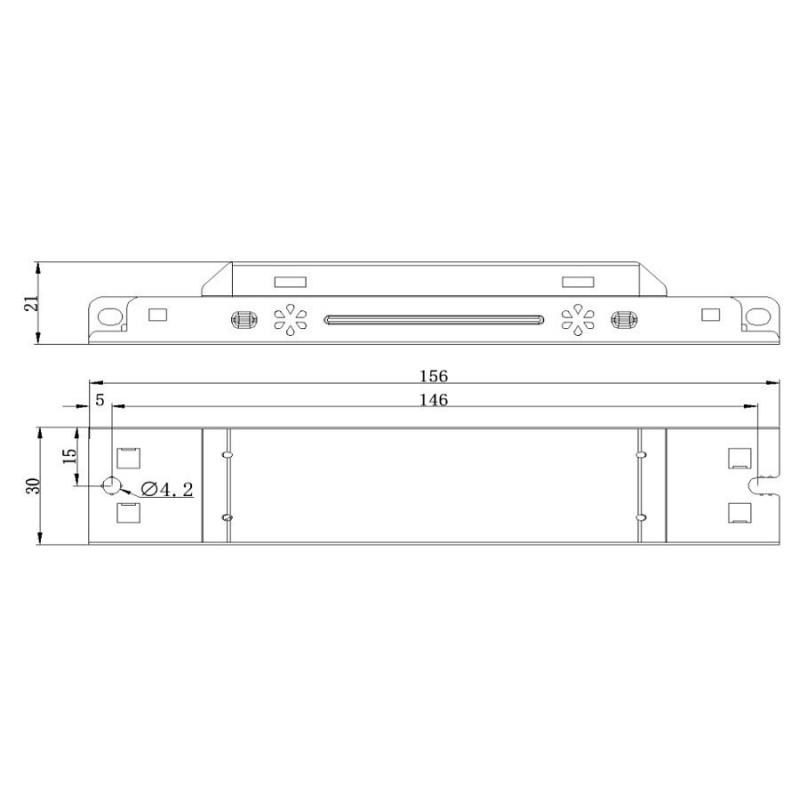 Radium DRIVER DC 20W 200–350mA IP20 Konstantstrom-LED-Treiber für T5 NEO – OTNA4435
