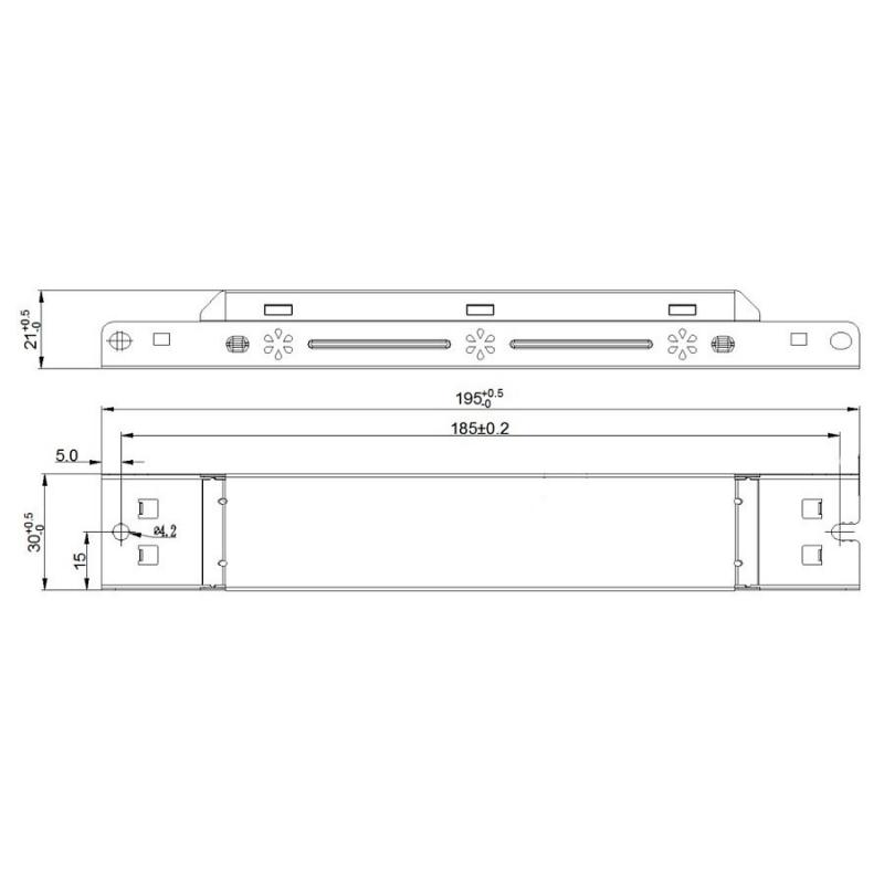 Radium LED-Treiber OTNA4436 40W 200–350mA IP20, Konstantstrom für DC-LED-Lampen und -Module