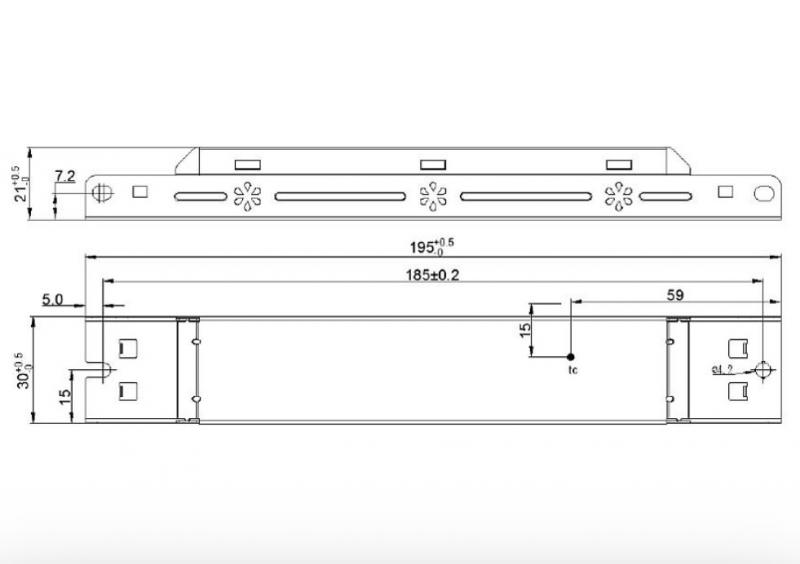 Radium DALI LED-Treiber DC 37W 200–350mA 46–185V DALI-2 Push-Dim IP20 – OTDA4439