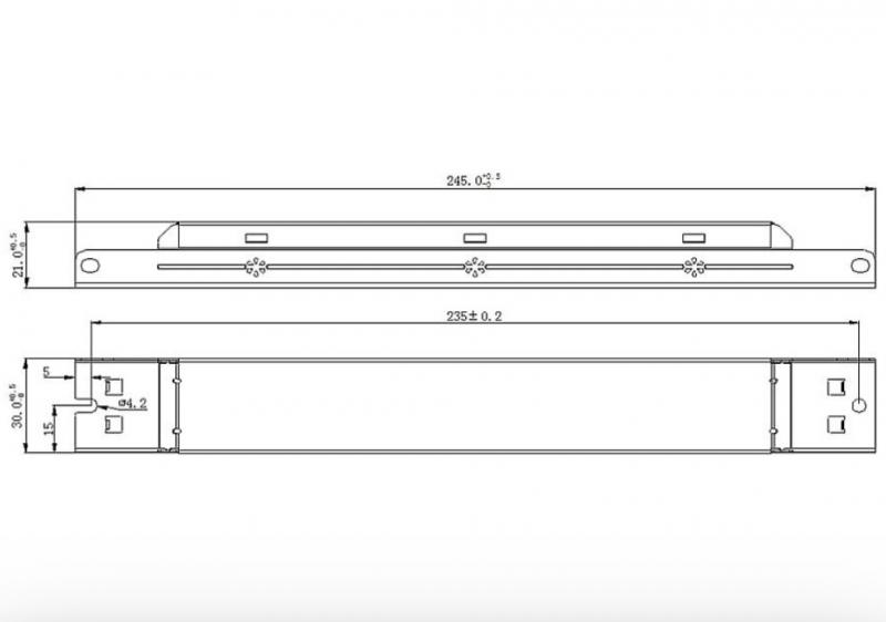 Radium DALI-Treiber OTDA4441 75W 200–350mA, DALI-2 DT6, Push-Dim, IP20