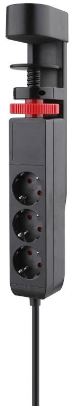 REV ChiliTec Steckdosenleiste für Tischmontage REV 3-fach, 3m Kabel, USB-A /USB-C