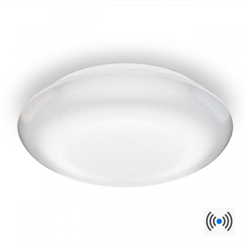 STEINEL Vario Quattro Pro S LED Outdoor Deckenleuchte 3.000K in Weiß mit Sensor