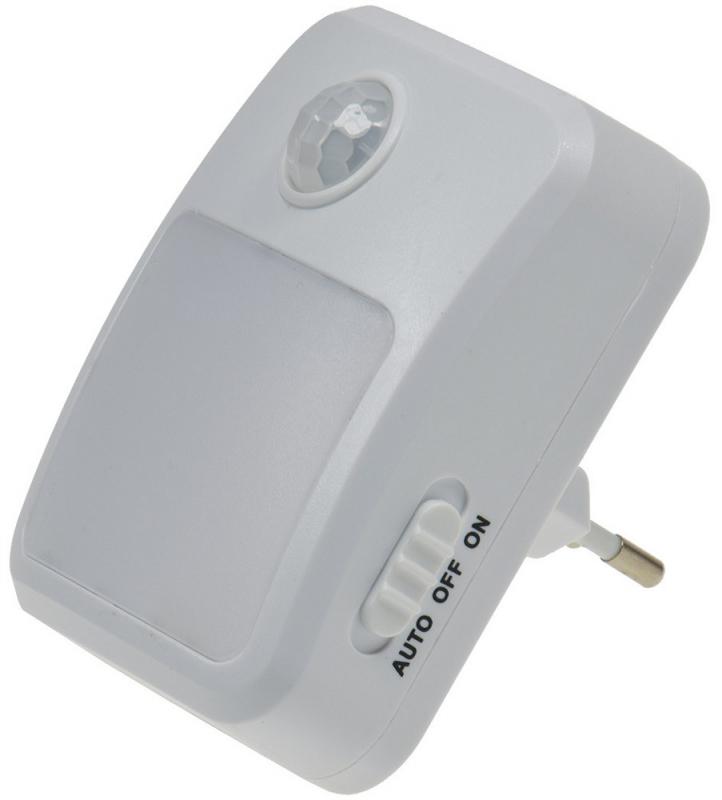 REV Ritter LED Nachtlicht mit Bewegungsmelder 230V, 6 weiße LEDs, On/Off/Auto