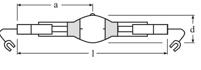 Osram K12s-36 Entladungslampe HQI-TS 2000 W/NDL/S