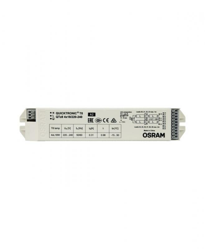 OSRAM QUICKTRONIC EVG QTz8 4X18  72W 220–240V IP20 EEI A2 elektronisches Vorschaltgerät