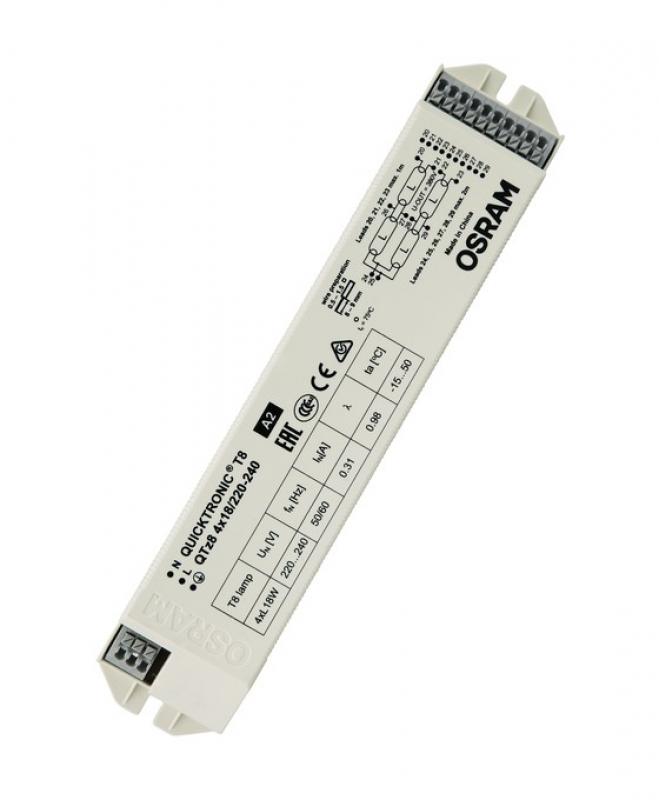 OSRAM QUICKTRONIC EVG QTz8 4X18  72W 220–240V IP20 EEI A2 elektronisches Vorschaltgerät