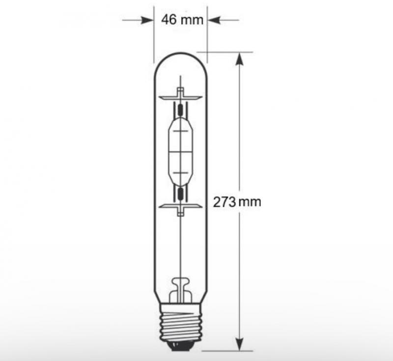 Radium HRI-T 400W 8700 lm 20000K blau E40 klar