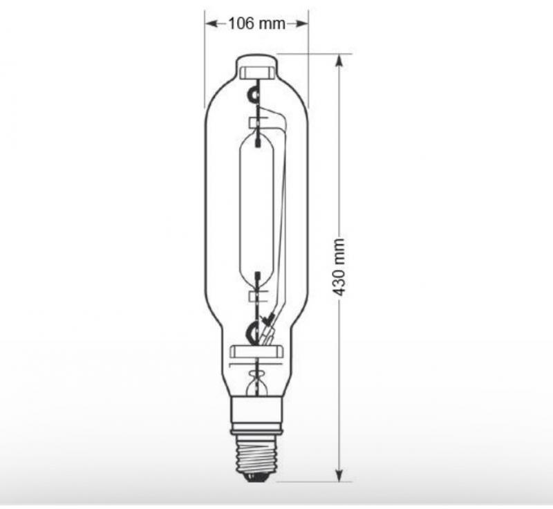 Radium HRI-T 2000W 205000 lm 4300K neutralweiß E40 klar – Art.-Nr. 32416650