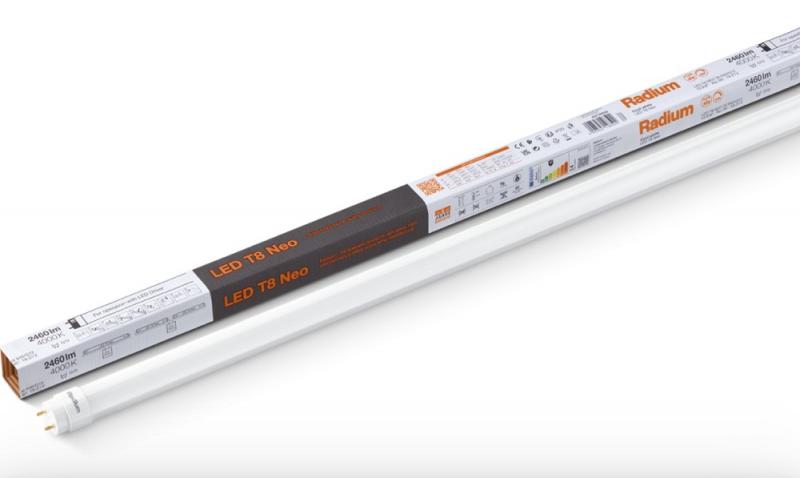 Radium LED Röhre T8 NEO 58 24,3W wie 58W 4200lm 4000K neutralweiß G13 1513mm 160° dimmbar - notwendig ist ein externer Treiber