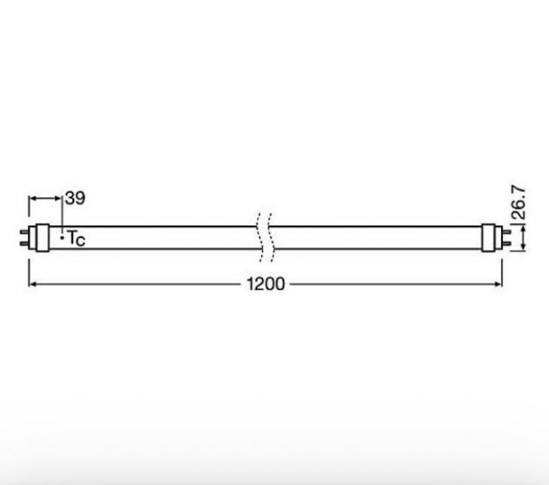 Radium LED Essence Tube T8 15W wie 36W 1900lm 4000K neutralweiß 200° 1200mm G13 – 44119877