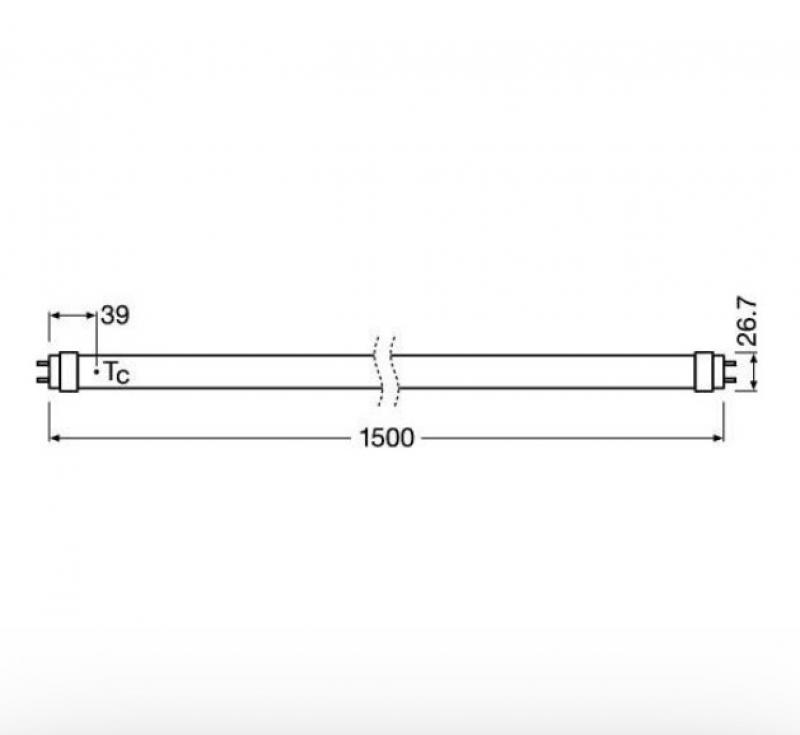 Radium LED Essence T8-RetroFit 1500mm 17,5W wie 58W 2200lm 4000K G13 Neutralweiß 200° für KVG/VVG oder 230 V inkl. Ersatz-Starter