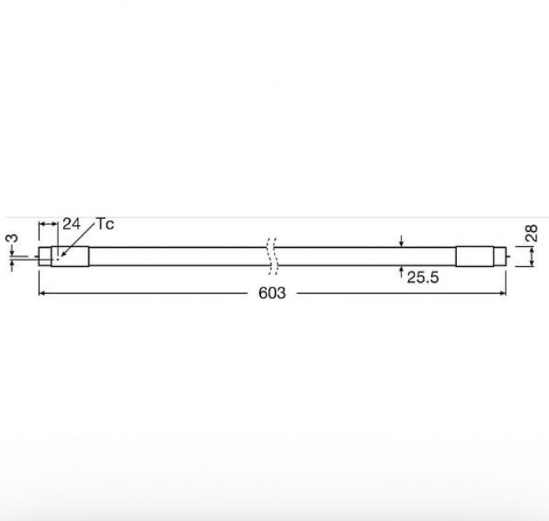 Radium LED Star T8-RetroFit HF 7,5W wie 18W 1000lm 3000K warmweiß G13 190° für EVG 600mm – Art.-Nr. 43719731