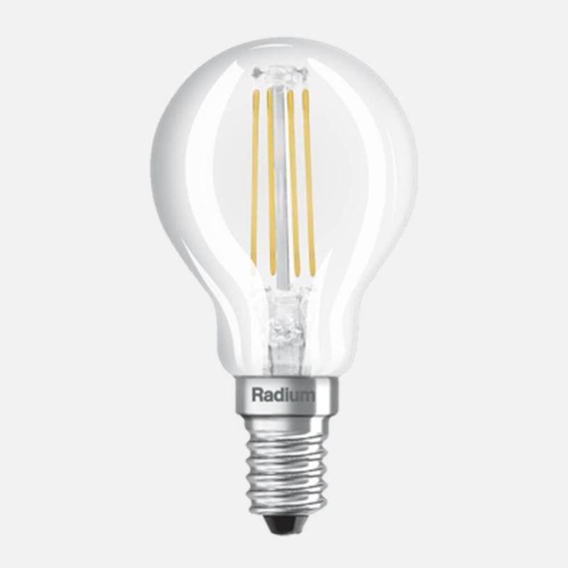 Radium LED Star Tropfenform Filament 3,4W wie 40W 470lm 2700K E14 Warmweiß 300° klar dimmbar