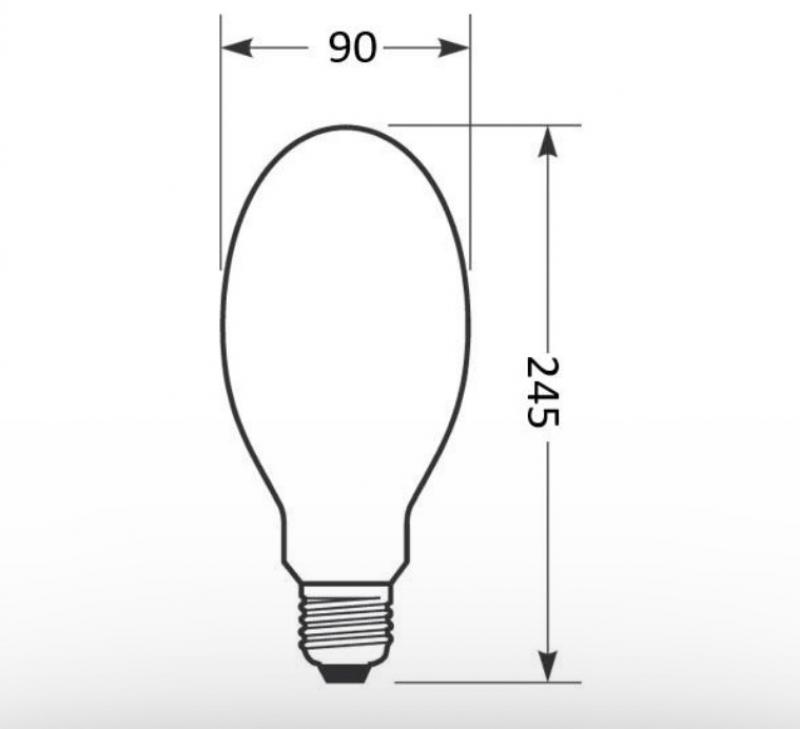 Radium LED HPM-Retrofit RL-HRL125 33W wie 125W 6.000 lm 4000K neutralweiß E27 330° KVG/230V