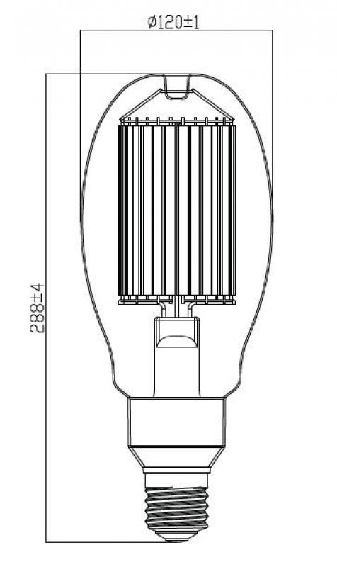 Radium LED HPM-Retrofit RL-HRL250 840/C/E40 EM LED-Lampe 80W 4000K Neutralweiß