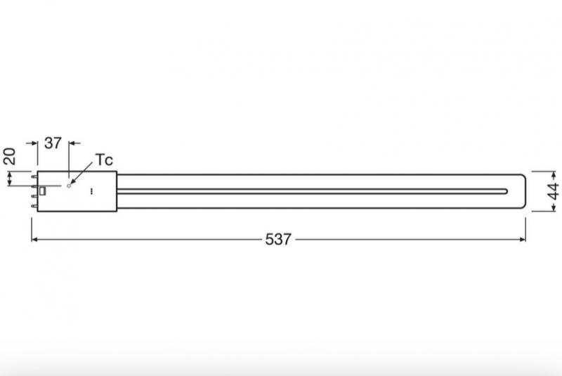 Radium LED Essence Long RL-LONG55 840/2G11 UN LED-Kompaktlampe 25W 4000K Neutralweiß
