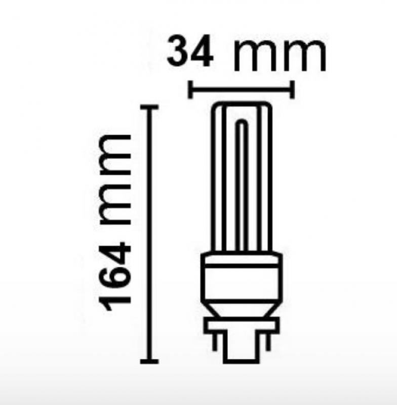 Radium LED Essence Duo/E RL-DUO/E26 840/G24q-3 HF LED-Kompaktlampe G24q-3 10W 4000K Neutralweiß