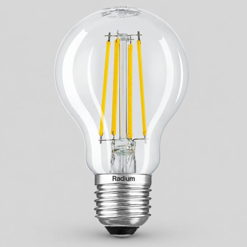 Radium LED Star Klassik A Filament 5,9W wie 60W 806lm 2700K E27 Warmweiß 330° dimmbar klar