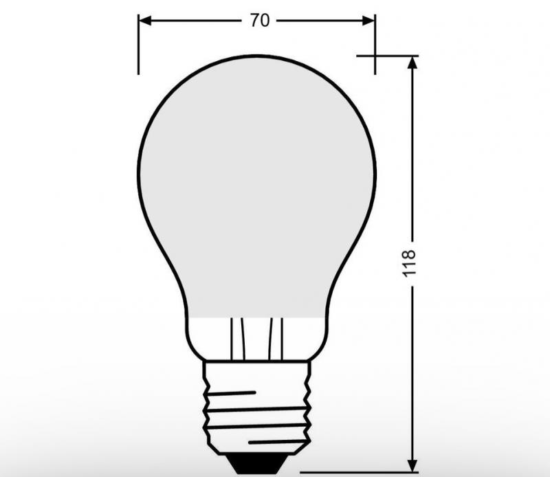 Radium LED Essence Klassik A 18W wie 150W, 2450lm, 2700K warmweiß, E27, matt, 330°, nicht dimmbar, Art.-Nr. 44120802