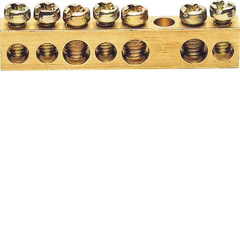 Hager Messingschienenklemme, 4x10mm² - 3x16mm²
