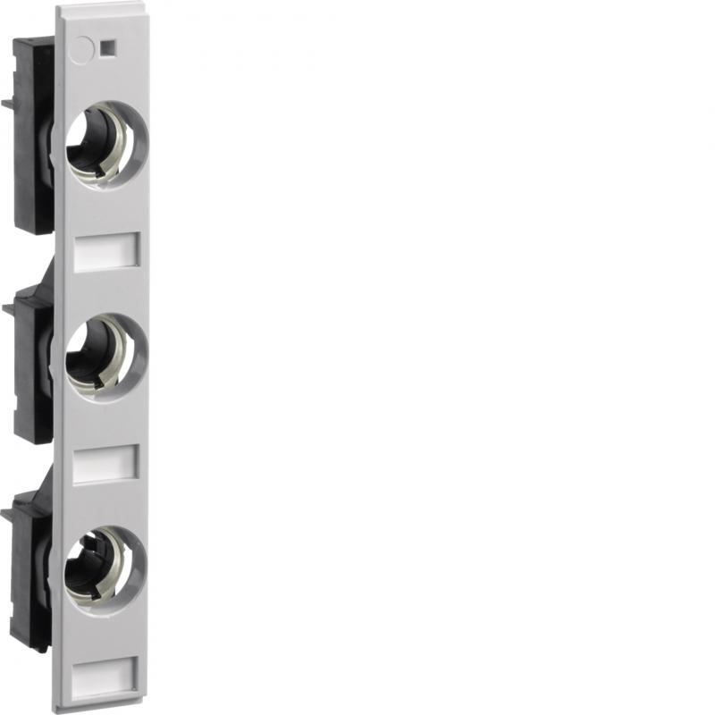 Hager Reitersicherungsunterteil D02 E18, 63A 3polig 60mm Sammelschiene Anschluss