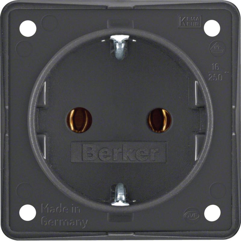 Berker 947782505 Steckdose SCHUKO Integro Einsätze anth