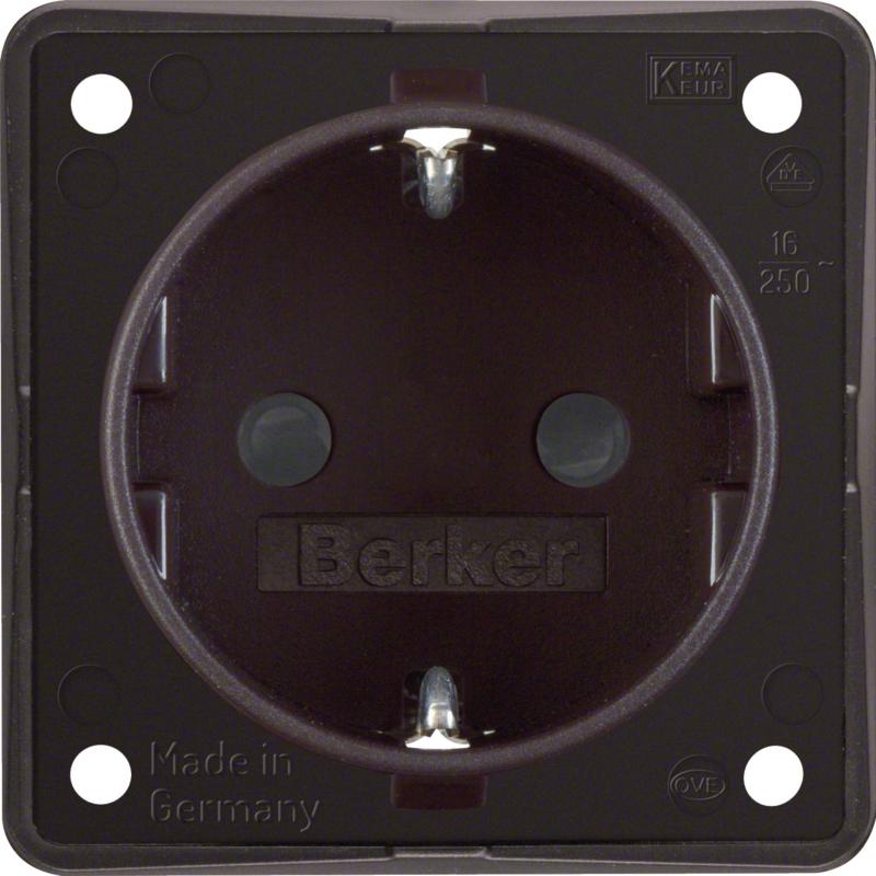 Berker 947792501 Steckdose SCHUKO eh BS braun matt