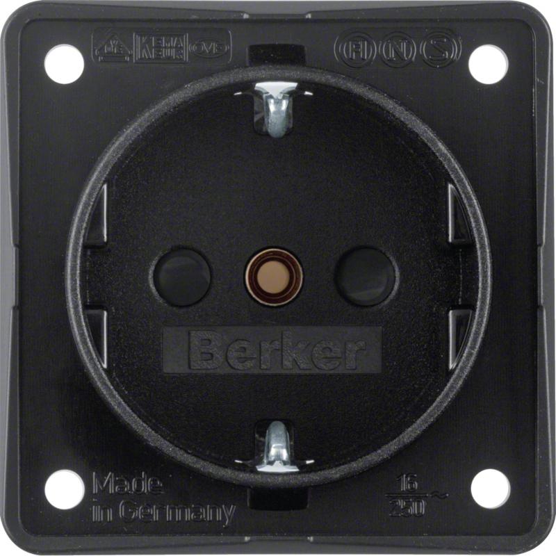 Berker 9419505 Steckdose SCHUKO Integro EBS schw