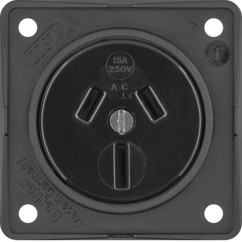 Berker 9625605 Steckdose mit SK Australien ITG schwarz