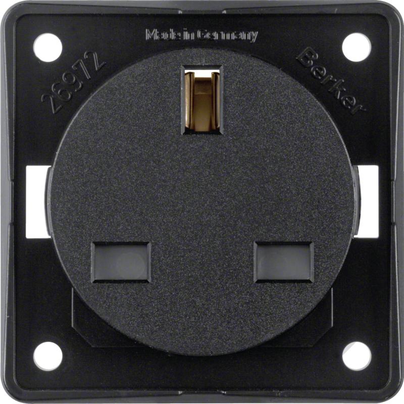 Berker 9626205 Steckdose mit SK mit EBS British ITG sw