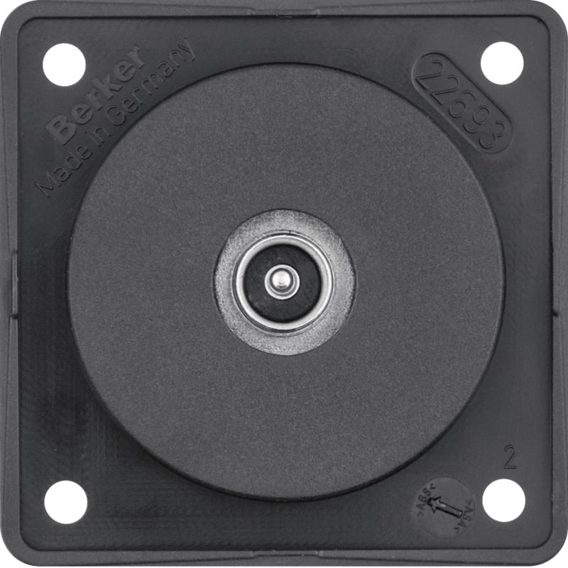 Berker 9451115 Antennen Verbinderdose TV ITG Eins. schw