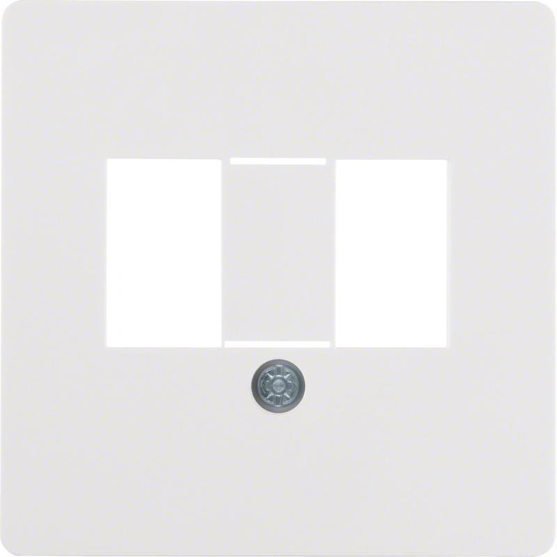 Berker 145809 Z-Platt CT TAE 2X6/Aad2/. polarweiß