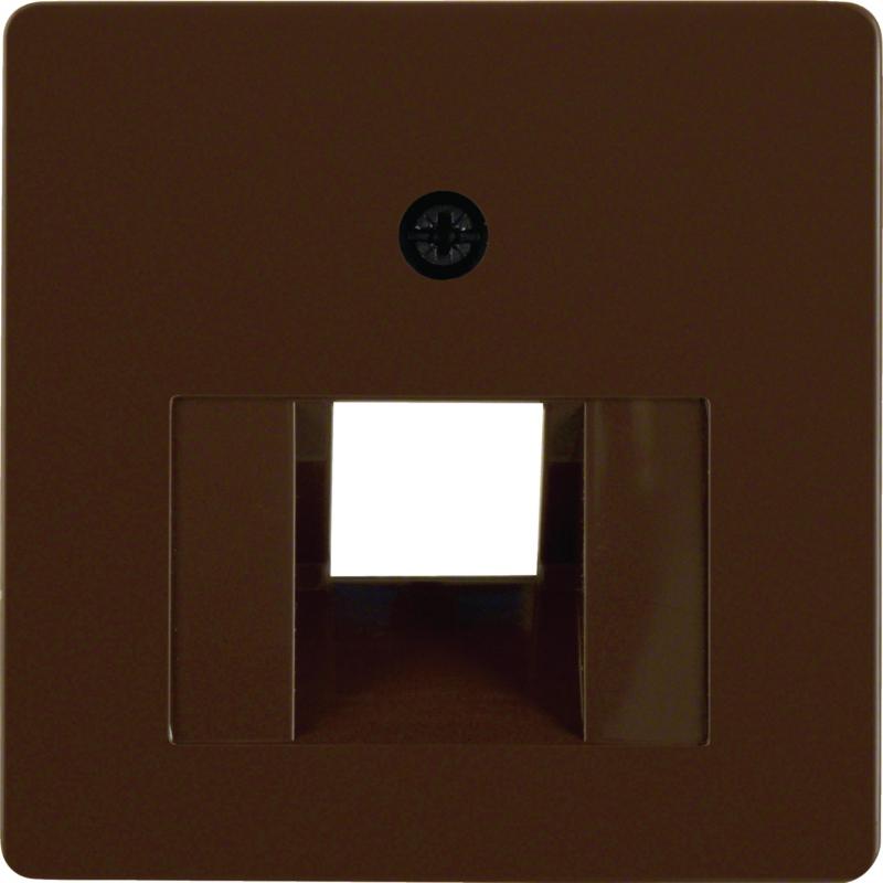 Berker 146801 Z-Platte UAE 1fach braun