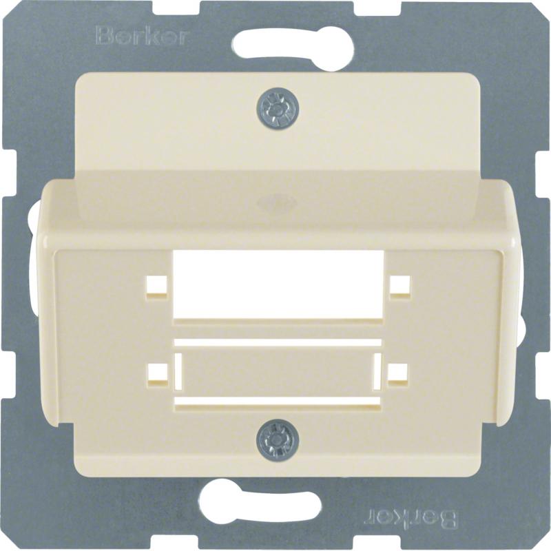 Berker 148002 Z-Platte LWL Duplex SC weiß