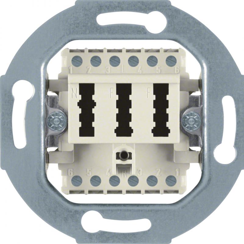 Berker 454402 TAE-Anschlussdose 2 X 6/6Nff Modul-Ein