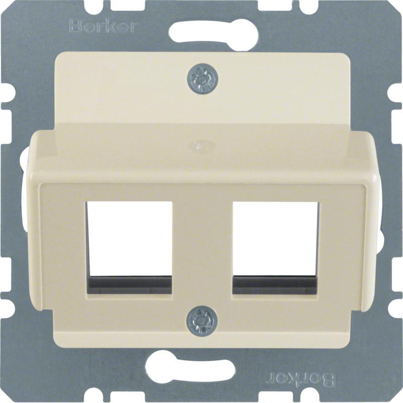 Berker 146402 Z-Platte RJ45 EBB 2F Zs weiß