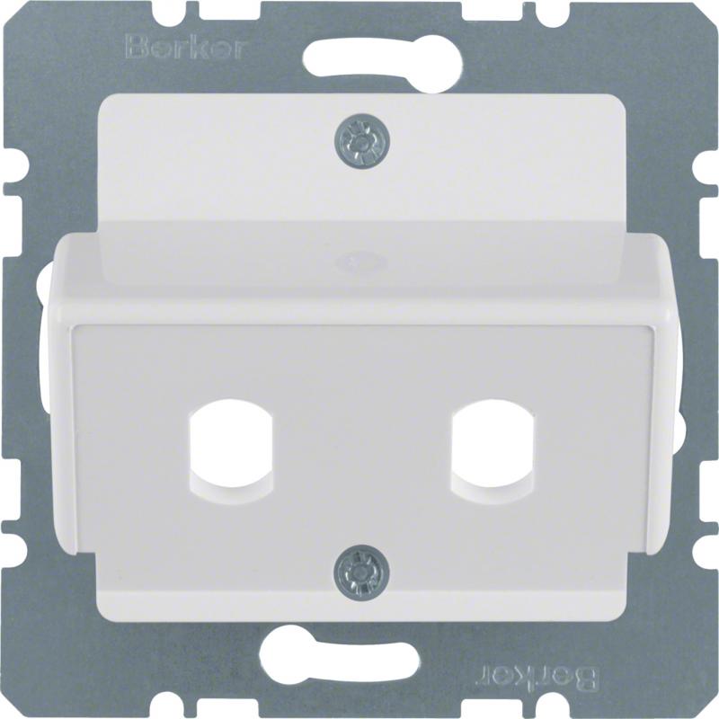 Berker 149209 Z-Platte 2xLWL Zs p-weiß