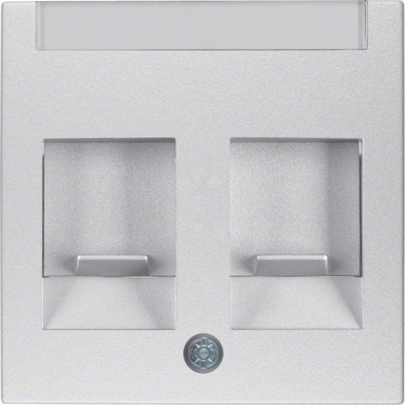 Berker 11811404 Zentralstück m Staubs u BF B.7 alu matt