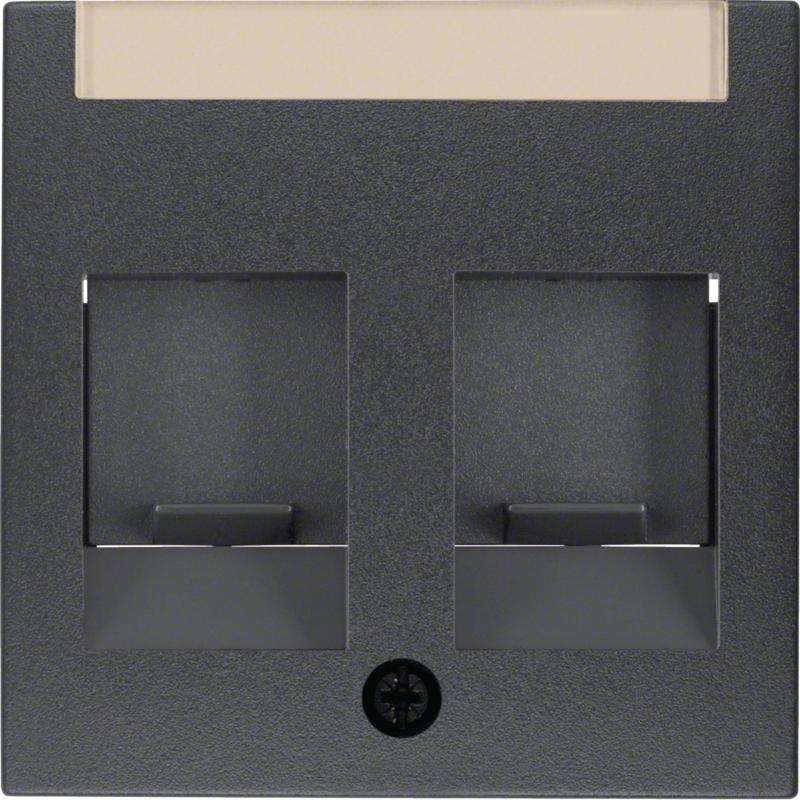 Berker 11811606 Zentralstück m Staubs u BF B.3/B.7 anth