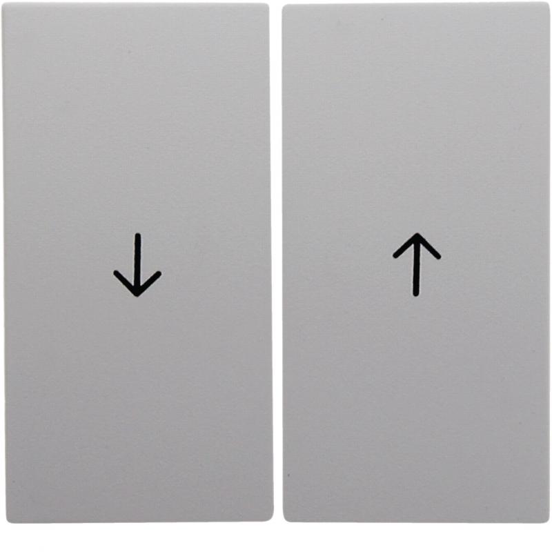 Berker 16251909 Wippe 2-fach mit Aufdruck Symbol Pfeil S.1/B.3/B.7 polarweiß, ma