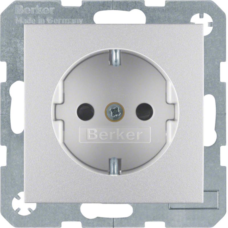 Berker 47231404 Steckdose SCHUKO erh BS S.1/B.x alu matt