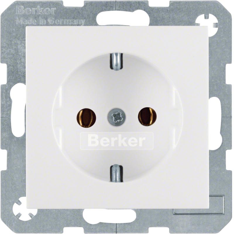 Berker 47431909 Steckdose SCHUKO S.1/B.3/B.7 polarweiß, matt