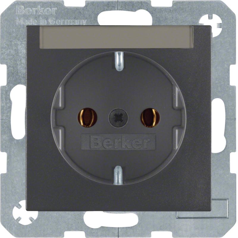 Berker 47501606 Steckdose SCHUKO m BF S.1/B.3/B.7 anthr