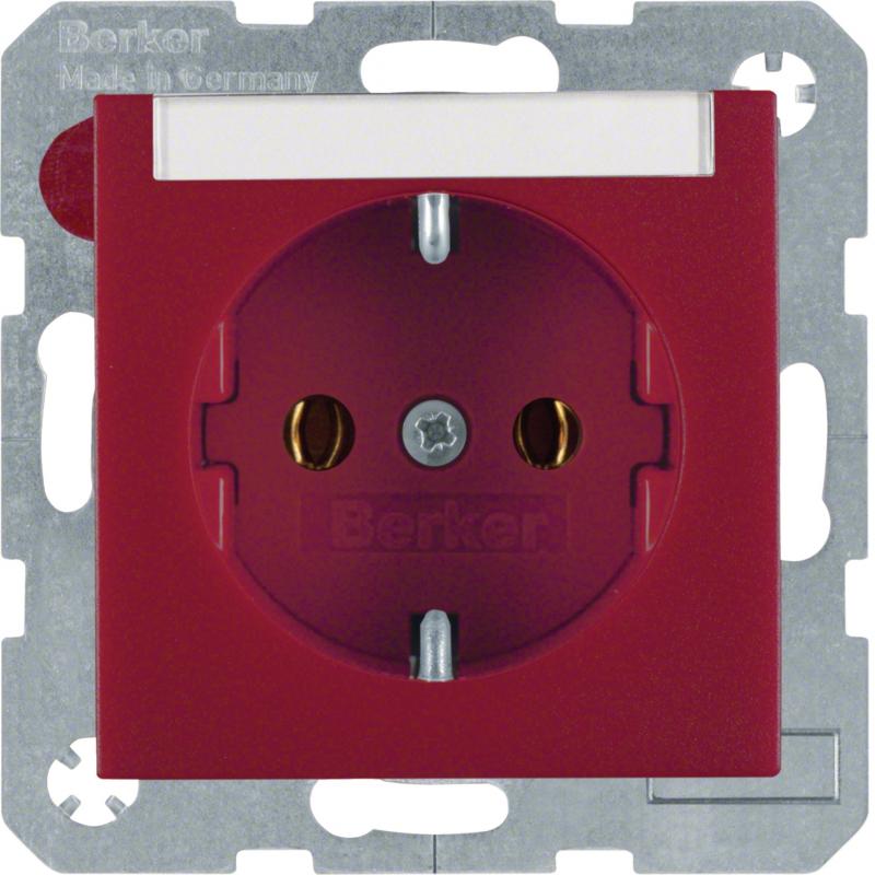 Berker 47501902 Steckdose SCHUKO m BF S.1/B.3/B.7 rot